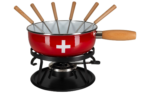 Fondueset - Geëmailleerd staal (diverse modellen) - Valais aan de Vecht