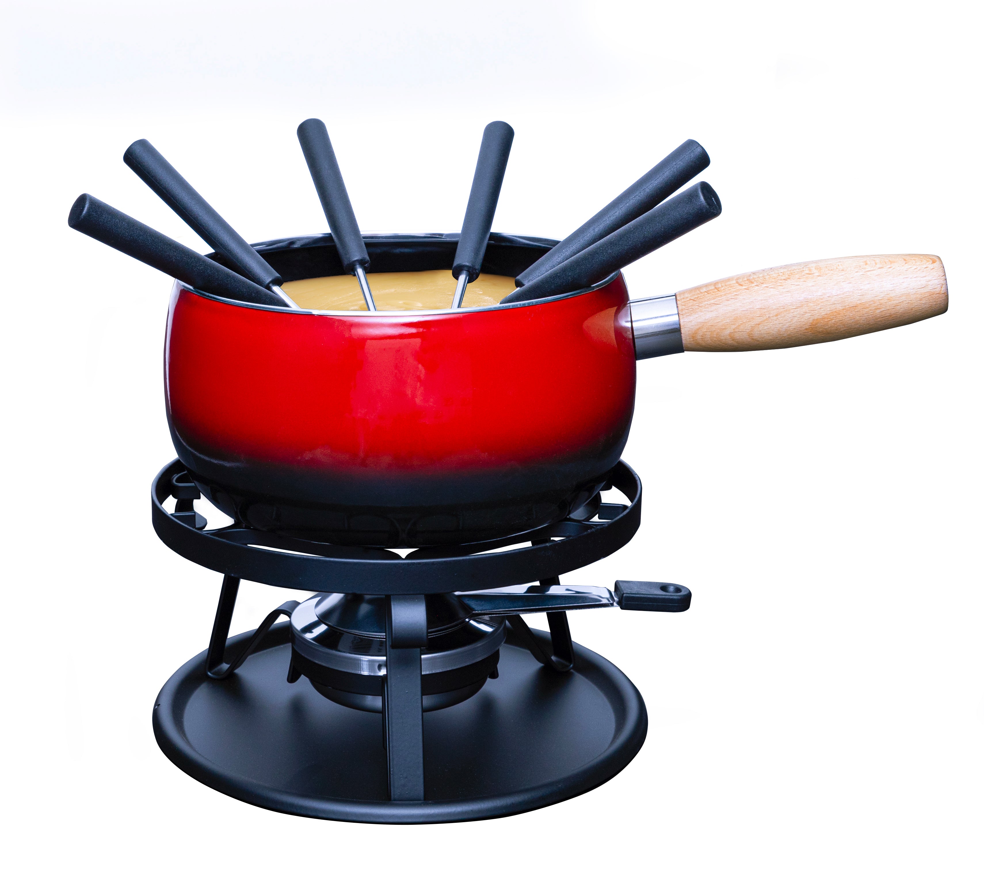 Kaasfondue Set Bombata Rood – 22 cm | Zwitsers Design