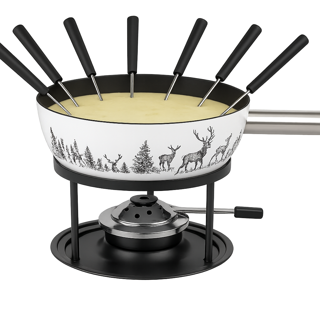 Fondueset - Aluminium - Valais aan de Vecht