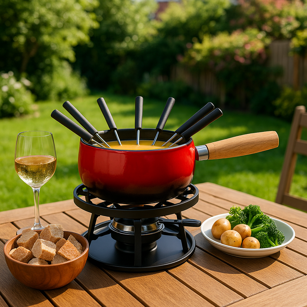 Kaasfondue Set Bombata Rood – 22 cm | Zwitsers Design