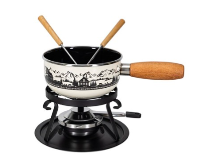 Fondueset - Geëmailleerd staal (diverse modellen)