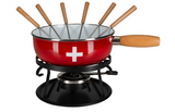 Fondueset - Geëmailleerd staal (diverse modellen) - Valais aan de Vecht