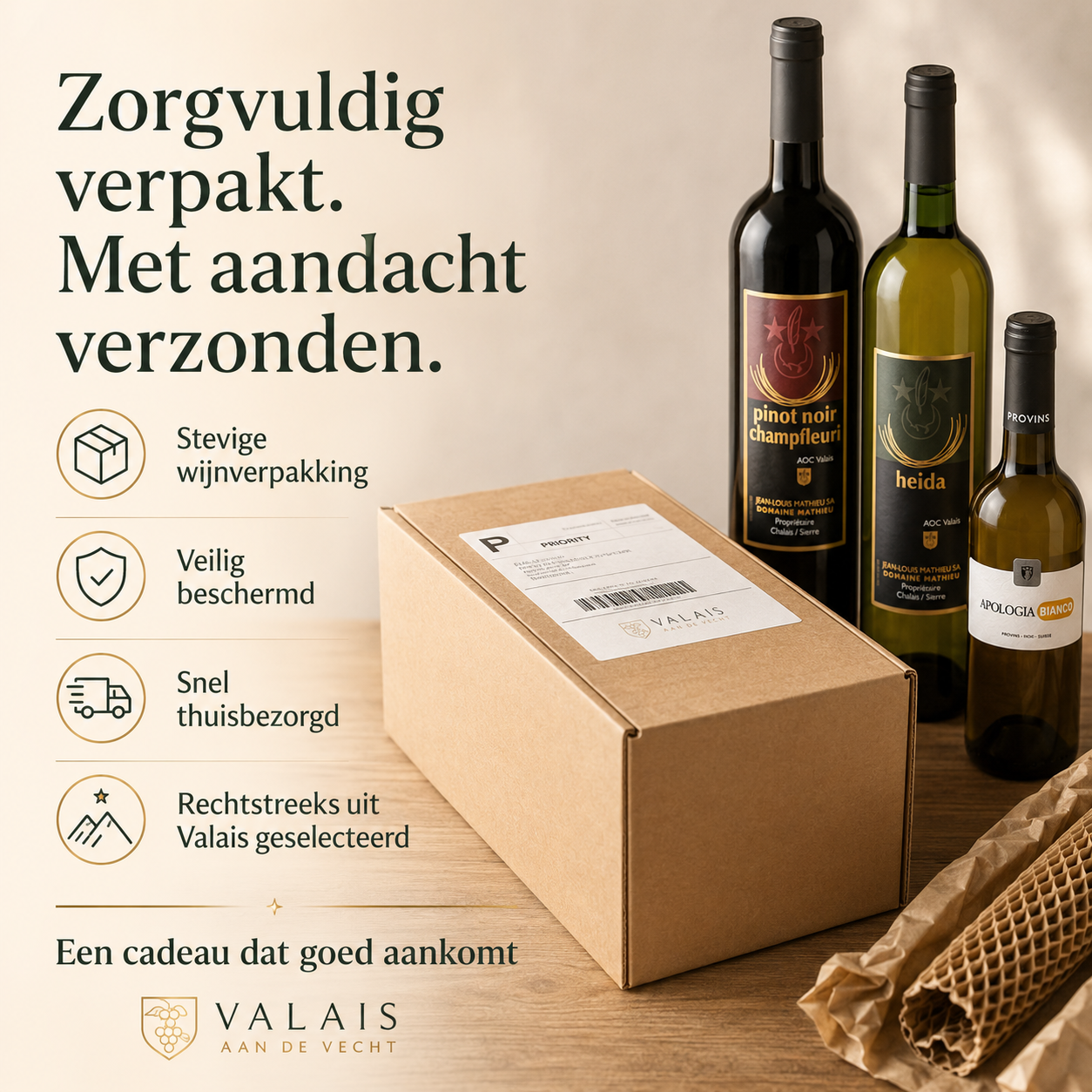 Premium wijn verzend