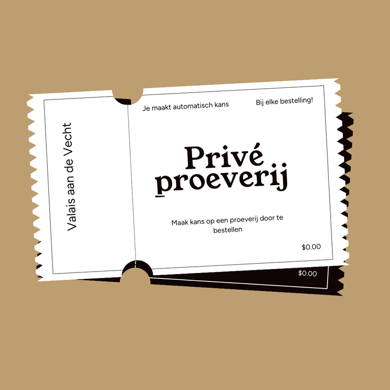 Loterijticket – Maak kans op een Privéproeverij t.w.v. € 650